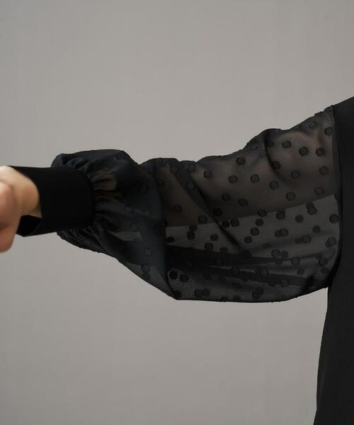 DRESSTERIOR / ドレステリア ワンピース | 【otonaMUSE 11月号掲載】ダブルクロスボリュームスリーブミニワンピース | 詳細4