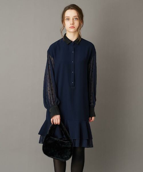 DRESSTERIOR / ドレステリア ワンピース | 【otonaMUSE 11月号掲載】ダブルクロスボリュームスリーブミニワンピース | 詳細6