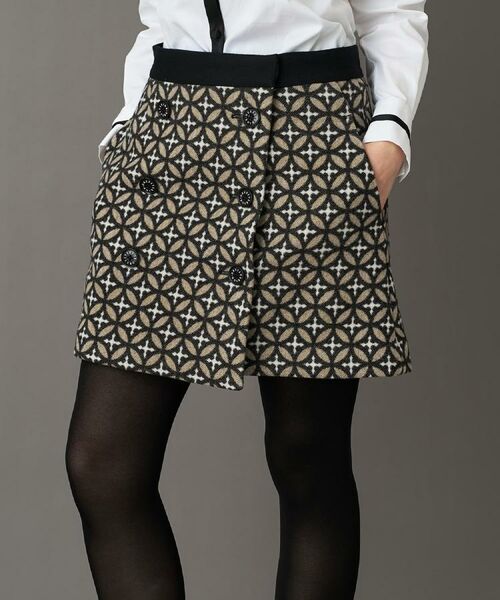 DRESSTERIOR / ドレステリア ミニ・ひざ丈スカート | 【CLASSY.12月号/otonaMUSE11月号掲載】オーバーラップジャカードミニスカート | 詳細1