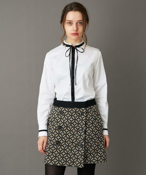 DRESSTERIOR / ドレステリア ミニ・ひざ丈スカート | 【CLASSY.12月号/otonaMUSE11月号掲載】オーバーラップジャカードミニスカート | 詳細5