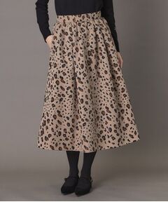 DRESSTERIOR / ドレステリア ロング・マキシ丈スカート | レオパードタックボリュームスカート