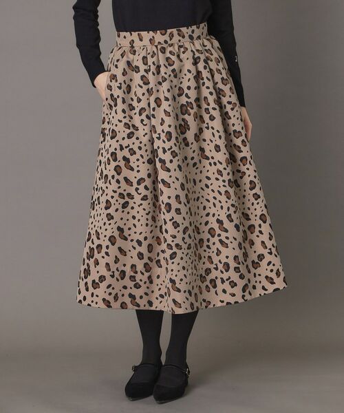 DRESSTERIOR/ドレステリア レオパードタックボリュームスカート モカブラウン(142) 34(SS) DRESSTERIOR/ドレステリア レオパードタックボリュームスカート モカブラウン(142) 34(SS)