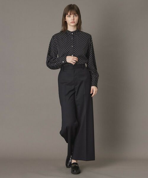 DRESSTERIOR / ドレステリア シャツ・ブラウス | ドットスタンドフリルネックブラウス | 詳細1