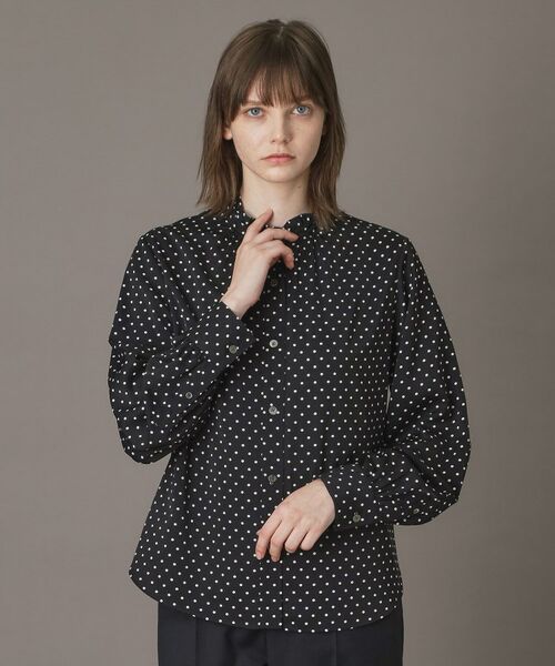 DRESSTERIOR / ドレステリア シャツ・ブラウス | ドットスタンドフリルネックブラウス | 詳細2