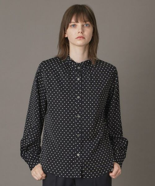 DRESSTERIOR / ドレステリア シャツ・ブラウス | ドットスタンドフリルネックブラウス | 詳細3