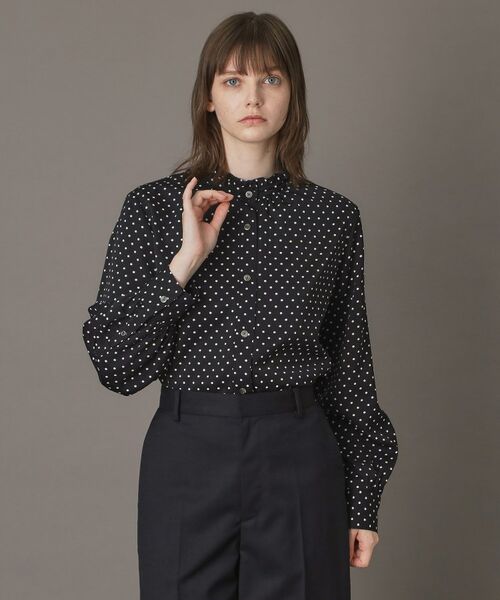 DRESSTERIOR / ドレステリア シャツ・ブラウス | ドットスタンドフリルネックブラウス | 詳細6