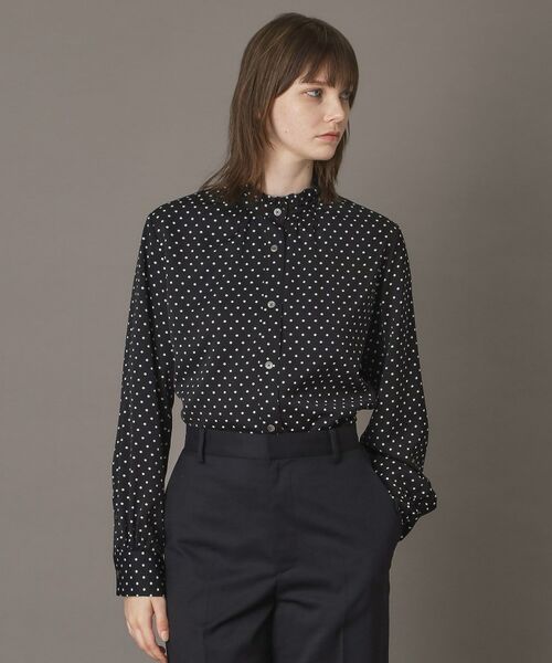 DRESSTERIOR / ドレステリア シャツ・ブラウス | ドットスタンドフリルネックブラウス | 詳細7