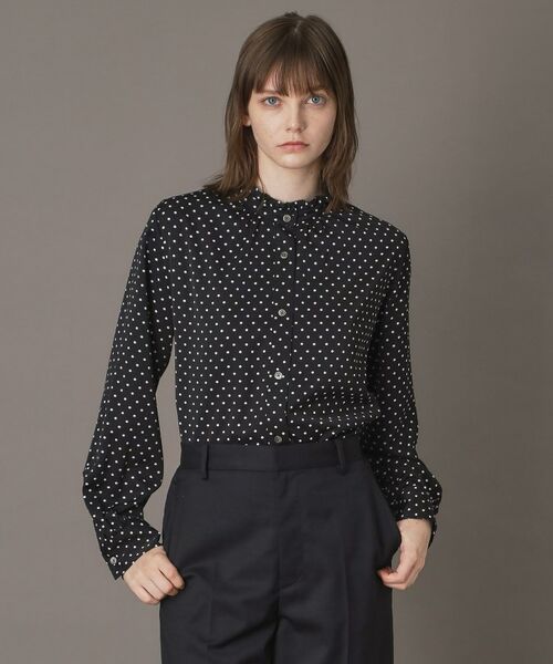 DRESSTERIOR / ドレステリア シャツ・ブラウス | ドットスタンドフリルネックブラウス | 詳細8