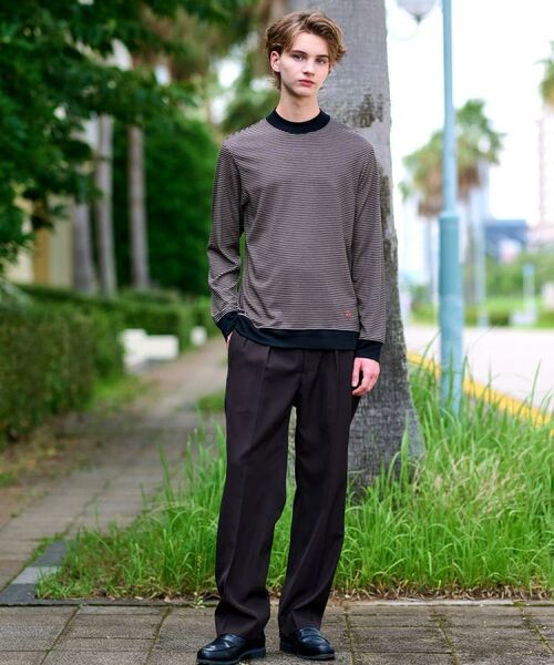 DRESSTERIOR / ドレステリア カットソー | モックネック ボーダーカットソー | 詳細10