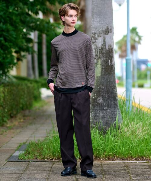 DRESSTERIOR / ドレステリア カットソー | モックネック ボーダーカットソー | 詳細11