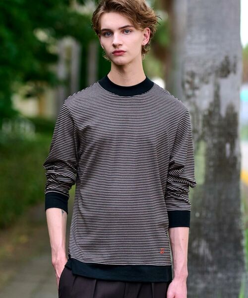 DRESSTERIOR / ドレステリア カットソー | モックネック ボーダーカットソー | 詳細12