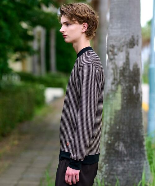 DRESSTERIOR / ドレステリア カットソー | モックネック ボーダーカットソー | 詳細14