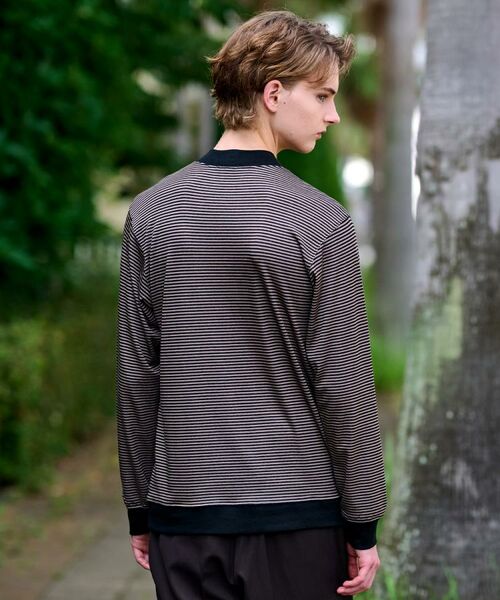 DRESSTERIOR / ドレステリア カットソー | モックネック ボーダーカットソー | 詳細15