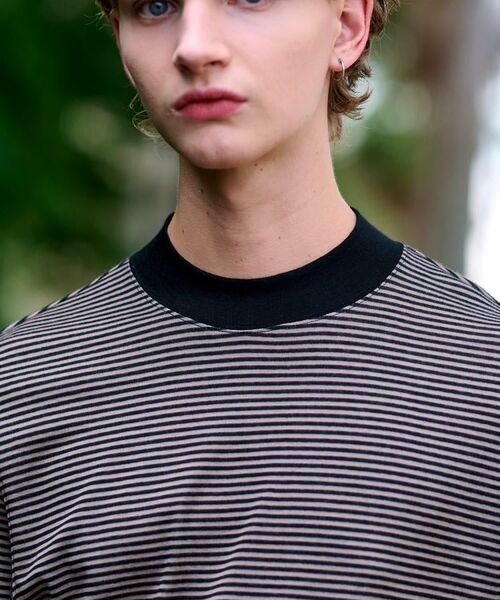 DRESSTERIOR / ドレステリア カットソー | モックネック ボーダーカットソー | 詳細16