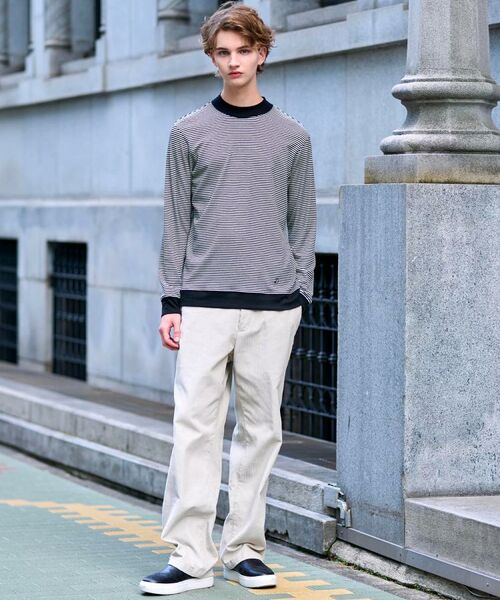 DRESSTERIOR / ドレステリア カットソー | モックネック ボーダーカットソー | 詳細2