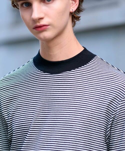 DRESSTERIOR / ドレステリア カットソー | モックネック ボーダーカットソー | 詳細7