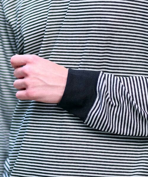 DRESSTERIOR / ドレステリア カットソー | モックネック ボーダーカットソー | 詳細8