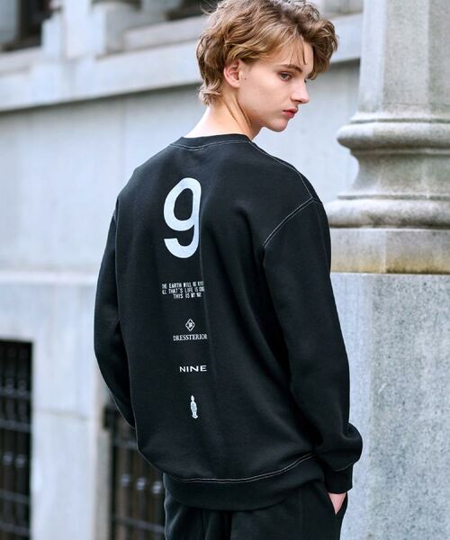 DRESSTERIOR / ドレステリア スウェット | 裏起毛 バック9プリントスウェット(ブラック(019))