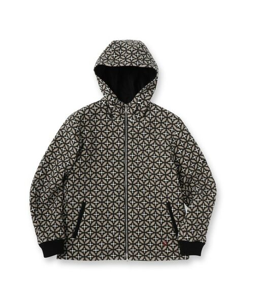 DRESSTERIOR / ドレステリア レザーブルゾン・ジャケット | オーバーラップサークル ウールジャカードパーカー | 詳細12