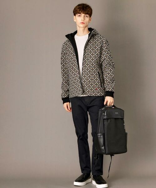 DRESSTERIOR / ドレステリア レザーブルゾン・ジャケット | オーバーラップサークル ウールジャカードパーカー | 詳細4