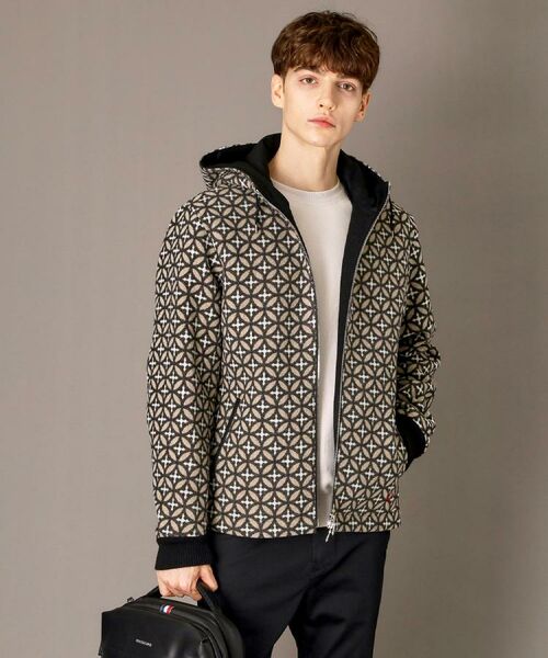 DRESSTERIOR / ドレステリア レザーブルゾン・ジャケット | オーバーラップサークル ウールジャカードパーカー | 詳細5