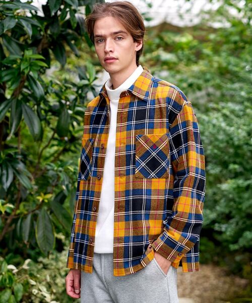 DRESSTERIOR / ドレステリア シャツ・ブラウス | タータンチェック CPOシャツブルゾン(イエロー(232))