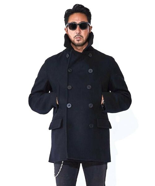 DRESSTERIOR/ドレステリア 【干場義雅×DRESSTERIOR】コラボ ピーコート ネイビー(094) 91(M) DRESSTERIOR/ドレステリア 【干場義雅×DRESSTERIOR】コラボ ピーコート ネイビー(094) 91(M)