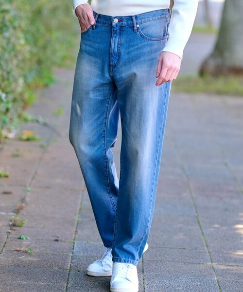 DRESSTERIOR/ドレステリア 10.6oz コンフォートワイドデニムパンツ ブルー(091) 82(Lサイズ) DRESSTERIOR/ドレステリア 10.6oz コンフォートワイドデニムパンツ ブルー(091) 82(Lサイズ)