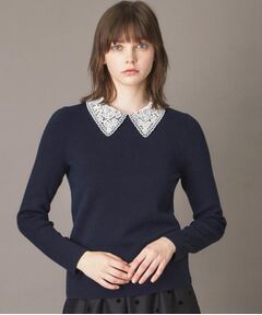 DRESSTERIOR / ドレステリア ニット・セーター | 2WAYレースカラーニット