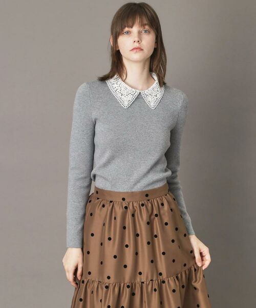 DRESSTERIOR / ドレステリア ニット・セーター | 2WAYレースカラーニット | 詳細4