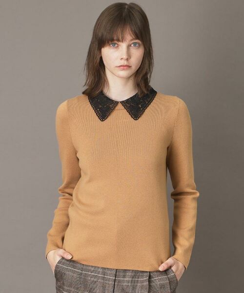 DRESSTERIOR / ドレステリア ニット・セーター | 2WAYレースカラーニット(ベージュ(052))