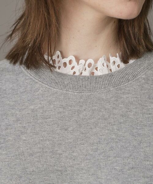 DRESSTERIOR / ドレステリア スウェット | 取り外しフリル付き裏毛プルオーバー | 詳細14