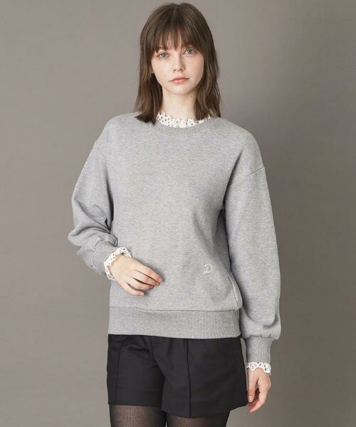 DRESSTERIOR / ドレステリア スウェット | 取り外しフリル付き裏毛プルオーバー(ライトグレー(011))
