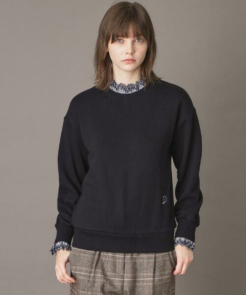 DRESSTERIOR / ドレステリア スウェット | 取り外しフリル付き裏毛プルオーバー(ブラック(019))