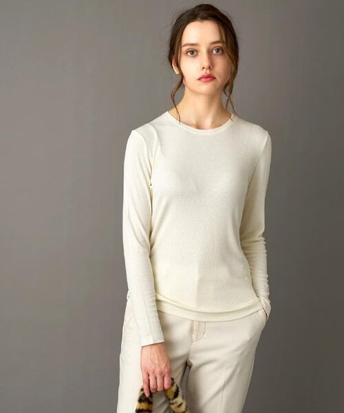 DRESSTERIOR / ドレステリア カットソー | 【インナー使いに最適/しっとり暖かな保湿素材】クルーネックプルオーバー | 詳細10