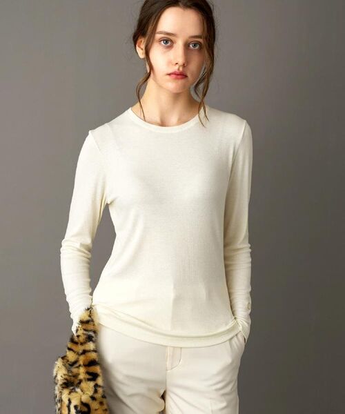 DRESSTERIOR / ドレステリア カットソー | 【インナー使いに最適/しっとり暖かな保湿素材】クルーネックプルオーバー | 詳細9