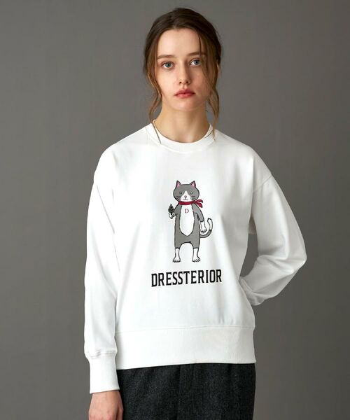 DRESSTERIOR / ドレステリア スウェット | 【ECルクア別注】キャット裏毛スウェット(ホワイト(001))