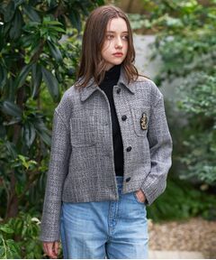 DRESSTERIOR / ドレステリア レザーブルゾン・ジャケット | エンブレムショートブルゾン