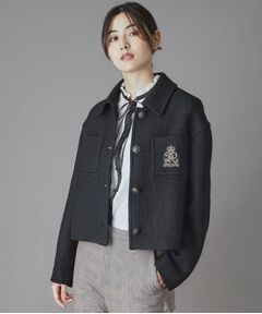 DRESSTERIOR / ドレステリア レザーブルゾン・ジャケット | エンブレムショートブルゾン