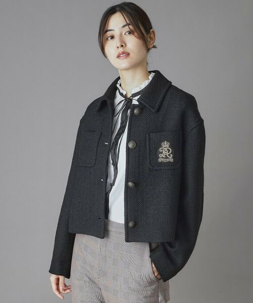 DRESSTERIOR / ドレステリア レザーブルゾン・ジャケット | エンブレムショートブルゾン | 詳細14