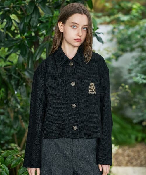 DRESSTERIOR / ドレステリア レザーブルゾン・ジャケット | エンブレムショートブルゾン | 詳細3