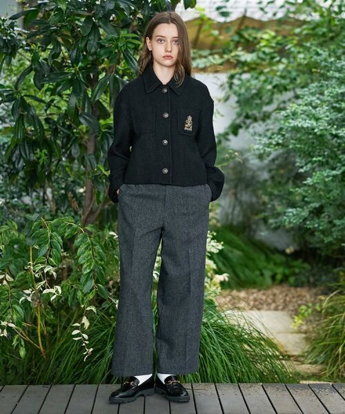 DRESSTERIOR / ドレステリア レザーブルゾン・ジャケット | エンブレムショートブルゾン | 詳細4