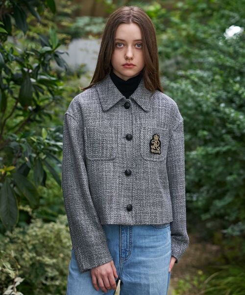 DRESSTERIOR / ドレステリア レザーブルゾン・ジャケット | エンブレムショートブルゾン | 詳細6