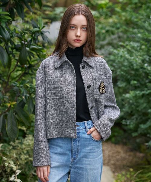 DRESSTERIOR / ドレステリア レザーブルゾン・ジャケット | エンブレムショートブルゾン | 詳細7