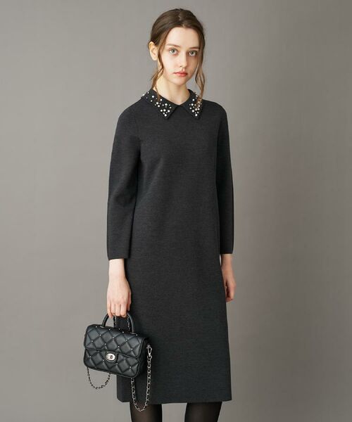 DRESSTERIOR / ドレステリア ロング・マキシ丈ワンピース | ビジューカラーニットワンピース | 詳細2