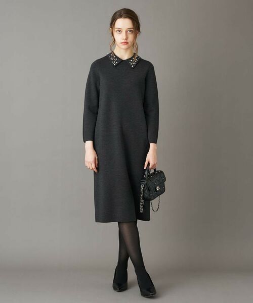 DRESSTERIOR / ドレステリア ロング・マキシ丈ワンピース | ビジューカラーニットワンピース | 詳細3