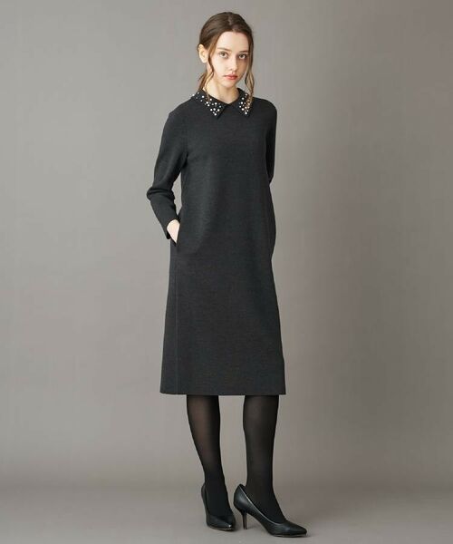 DRESSTERIOR / ドレステリア ロング・マキシ丈ワンピース | ビジューカラーニットワンピース | 詳細5