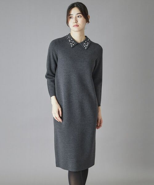 DRESSTERIOR / ドレステリア ロング・マキシ丈ワンピース | ビジューカラーニットワンピース | 詳細6