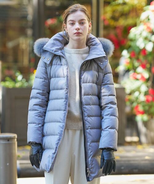 DRESSTERIOR / ドレステリア ダウンジャケット・ベスト | 【CLASSY.12月号掲載/フード＆ファー取り外し可】ブルーFOXファー ホワイトグースダウン | 詳細1