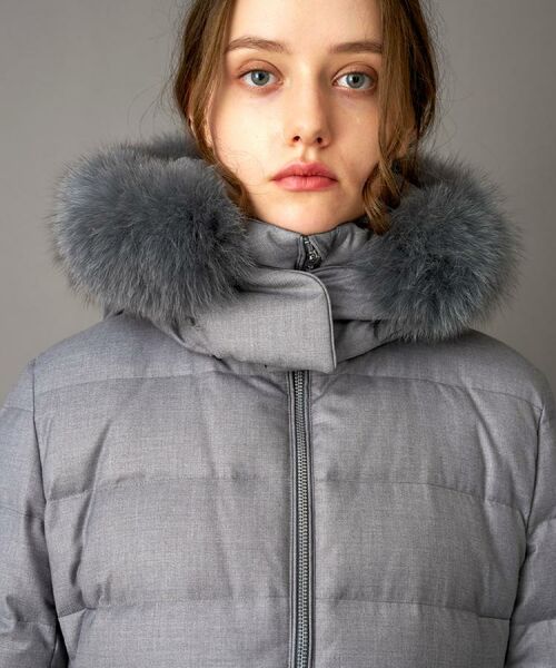 DRESSTERIOR / ドレステリア ダウンジャケット・ベスト | 【CLASSY.12月号掲載/フード＆ファー取り外し可】ブルーFOXファー ホワイトグースダウン | 詳細15
